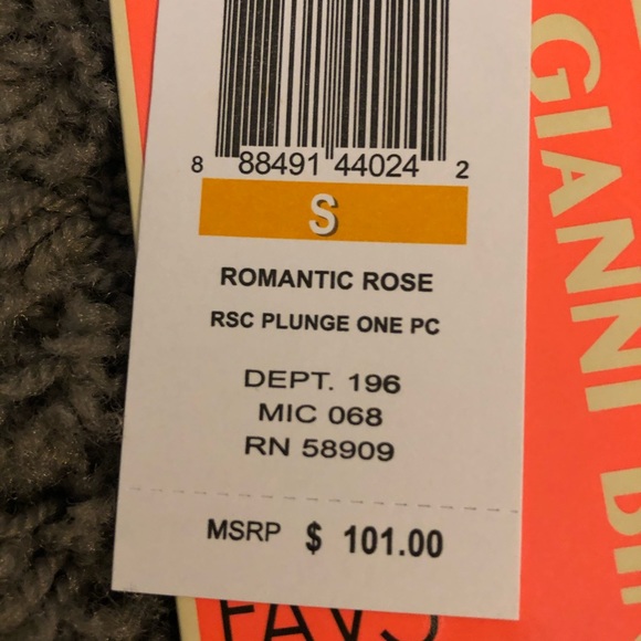 NWT Gianni Bini plunge neckline one piece - Picture 7 of 9